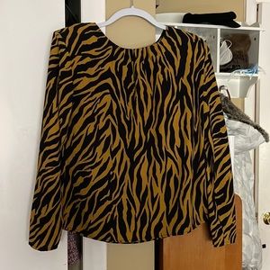 Zebra print blouse